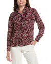 T Tahari Button-down Blouse In Brown