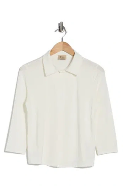 T Tahari Button-up Shirt In White