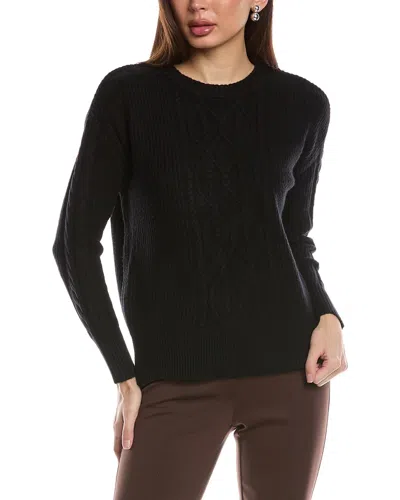T Tahari Women's Cable Knit Sweater In Black