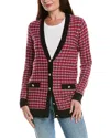 T Tahari Cardigan In Red