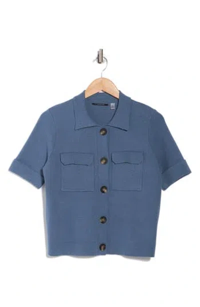 T Tahari Cardigan Sweater In Blue