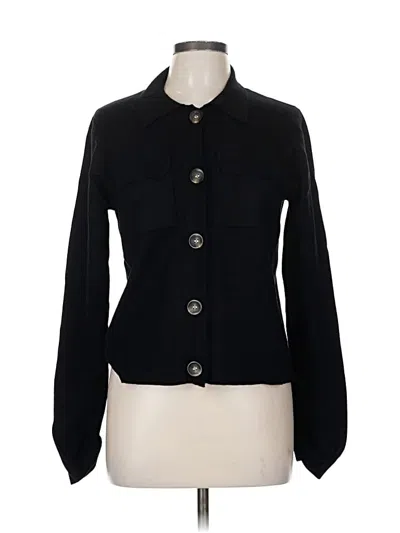 Pre-owned T Tahari Cardigan Sweater In Black