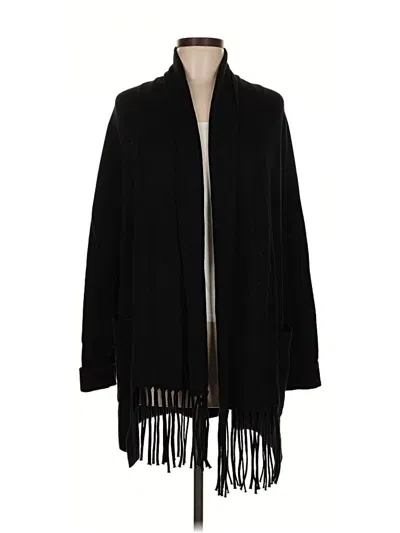Pre-owned T Tahari Cardigan Sweater In Black