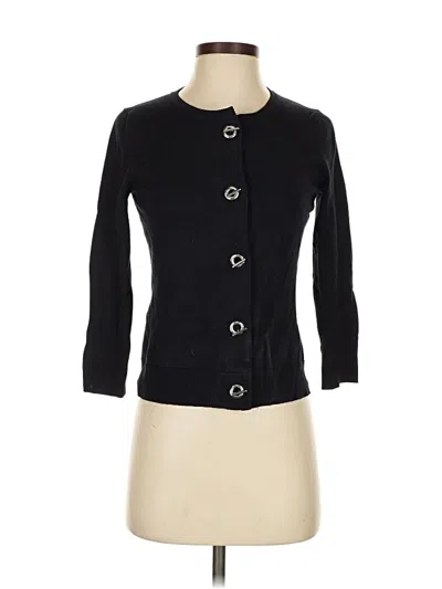 Pre-owned T Tahari Cardigan Sweater In Black