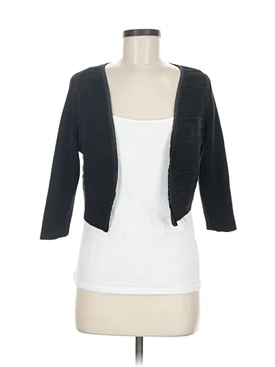 Pre-owned T Tahari Cardigan Sweater In Black