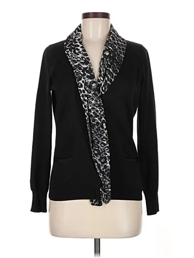 Pre-owned T Tahari Cardigan Sweater In Black