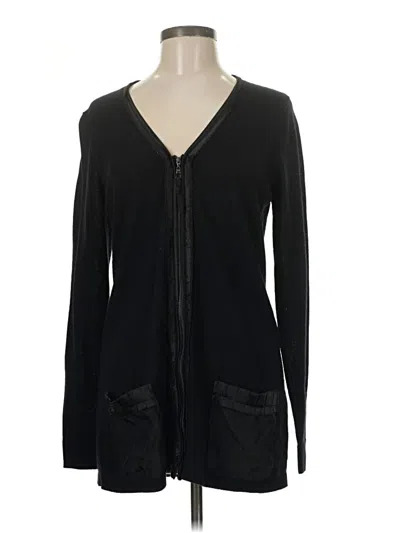 Pre-owned T Tahari Cardigan Sweater In Black