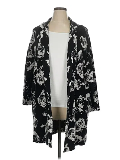 Pre-owned T Tahari Cardigan Sweater In Black