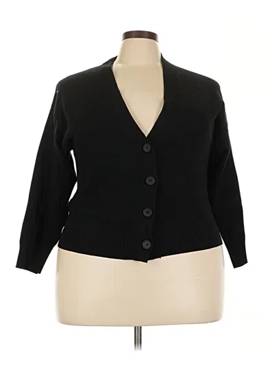 Pre-owned T Tahari Cardigan Sweater In Black