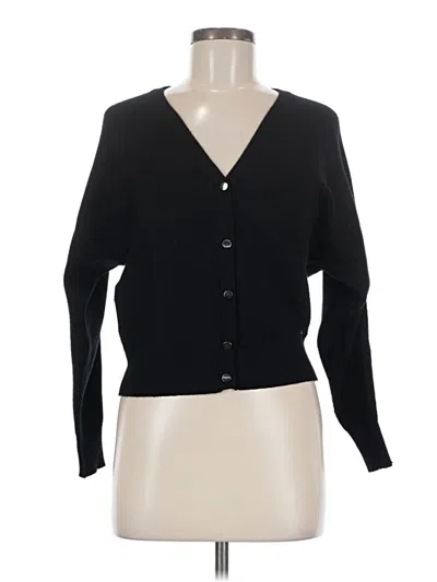 Pre-owned T Tahari Cardigan Sweater In Black