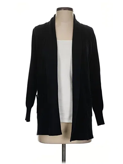 Pre-owned T Tahari Cardigan Sweater In Black