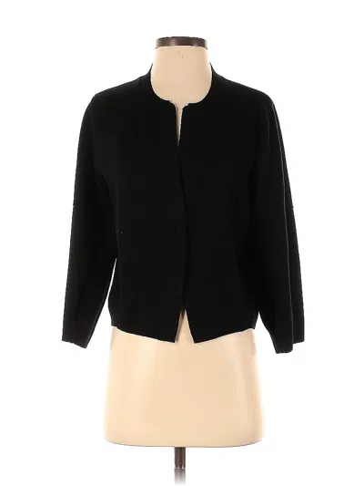 Pre-owned T Tahari Cardigan Sweater In Black