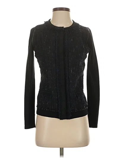 Pre-owned T Tahari Cardigan Sweater In Black