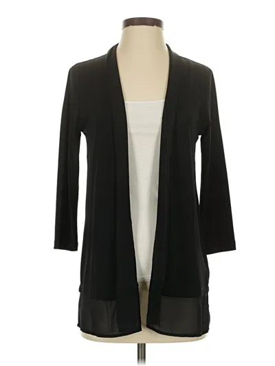 Pre-owned T Tahari Cardigan Sweater In Black
