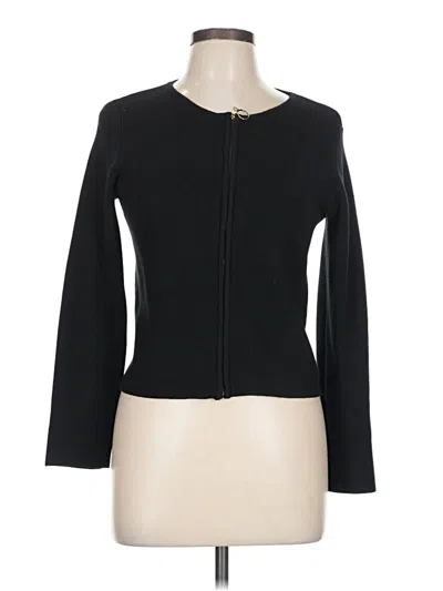 Pre-owned T Tahari Cardigan Sweater In Black
