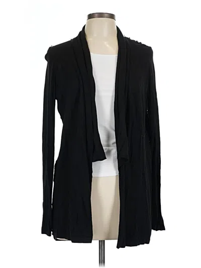 Pre-owned T Tahari Cardigan Sweater In Black