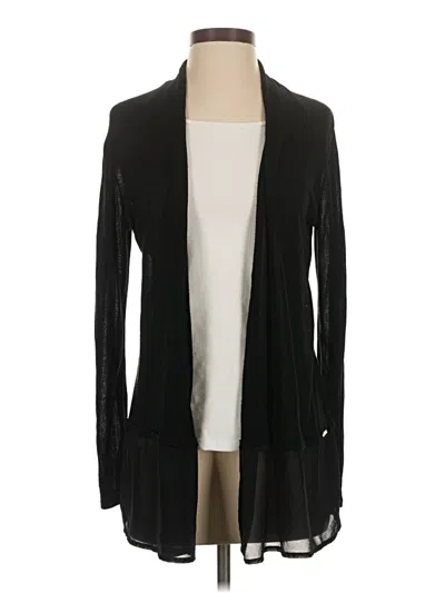 Pre-owned T Tahari Cardigan Sweater In Black