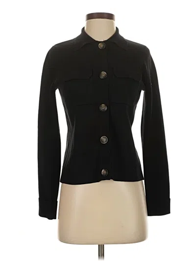 Pre-owned T Tahari Cardigan Sweater In Black
