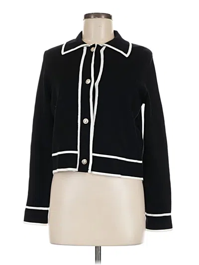 Pre-owned T Tahari Cardigan Sweater In Black