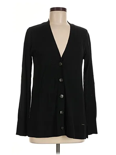 Pre-owned T Tahari Cardigan Sweater In Black