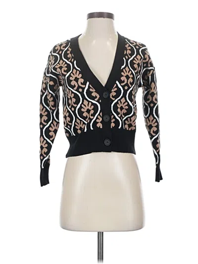 Pre-owned T Tahari Cardigan Sweater In Black