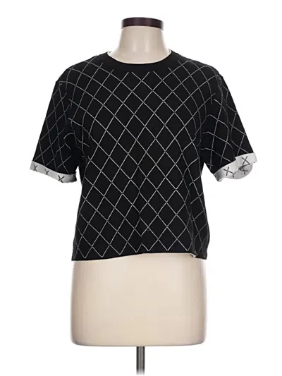Pre-owned T Tahari Cardigan Sweater In Black