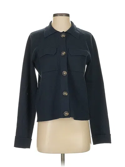 Pre-owned T Tahari Cardigan Sweater In Blue