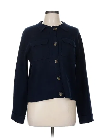 Pre-owned T Tahari Cardigan Sweater In Blue