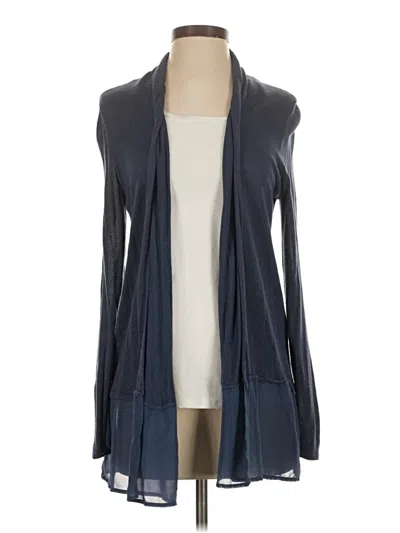 Pre-owned T Tahari Cardigan Sweater In Blue