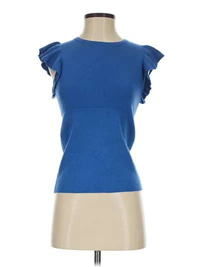 Pre-owned T Tahari Cardigan Sweater In Blue