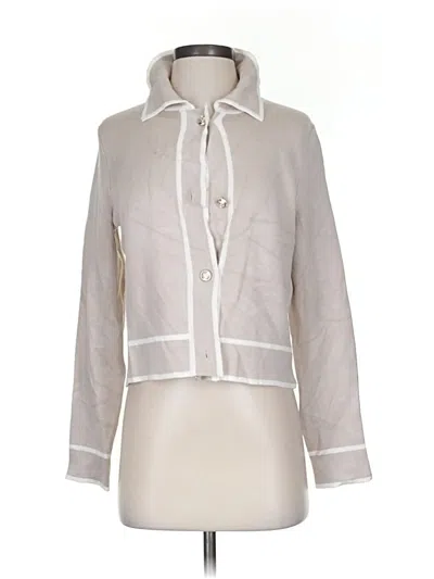 Pre-owned T Tahari Cardigan Sweater In Brown