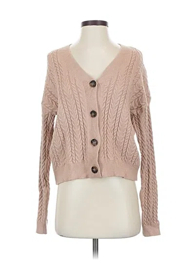 Pre-owned T Tahari Cardigan Sweater In Brown