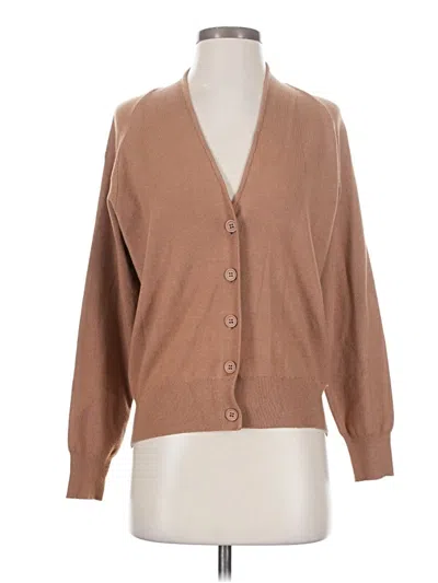 Pre-owned T Tahari Cardigan Sweater In Brown