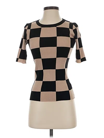 Pre-owned T Tahari Cardigan Sweater In Brown