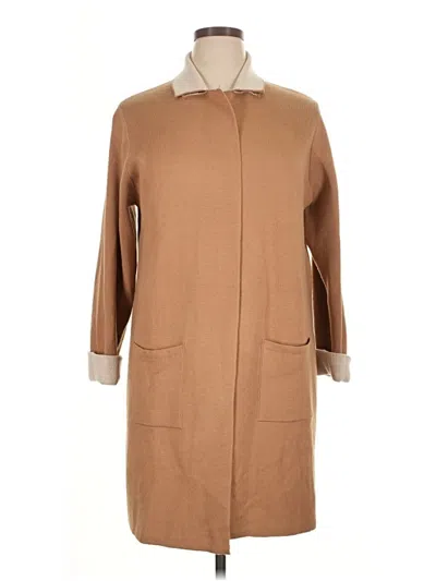 Pre-owned T Tahari Cardigan Sweater In Brown