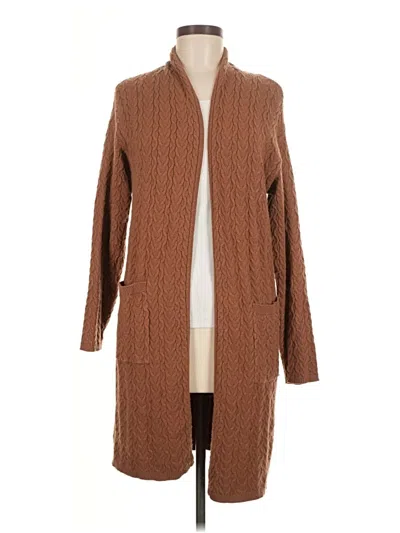 Pre-owned T Tahari Cardigan Sweater In Brown