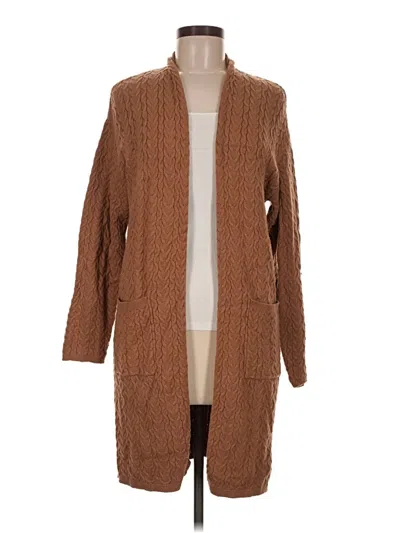 Pre-owned T Tahari Cardigan Sweater In Brown