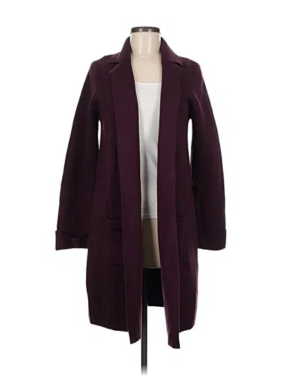 Pre-owned T Tahari Cardigan Sweater In Burgundy