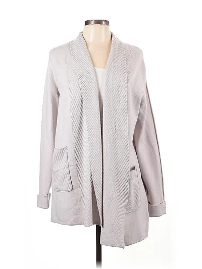 Pre-owned T Tahari Cardigan Sweater In Gray