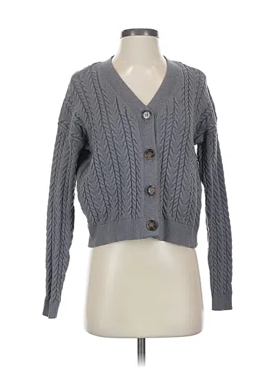 Pre-owned T Tahari Cardigan Sweater In Gray