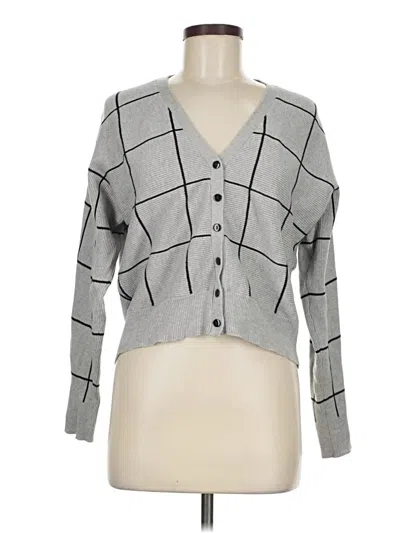 Pre-owned T Tahari Cardigan Sweater In Gray
