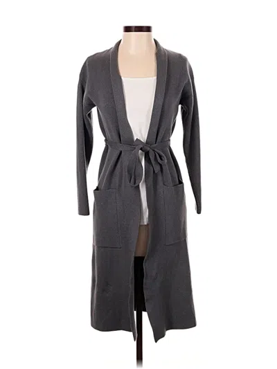 Pre-owned T Tahari Cardigan Sweater In Gray