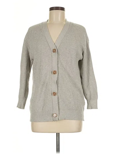 Pre-owned T Tahari Cardigan Sweater In Gray