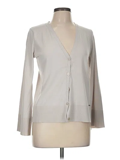 Pre-owned T Tahari Cardigan Sweater In Gray