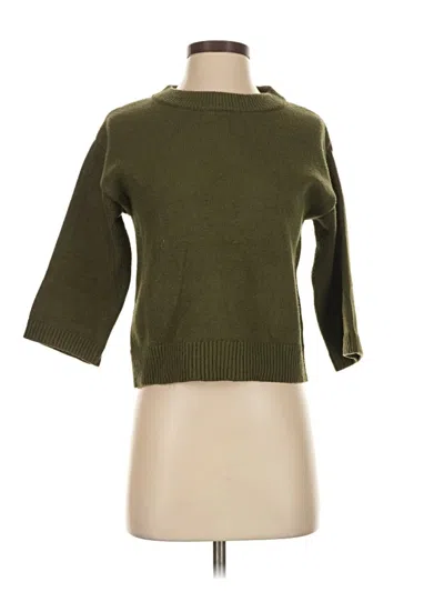 Pre-owned T Tahari Cardigan Sweater In Green