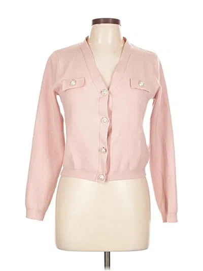 Pre-owned T Tahari Cardigan Sweater In Pink