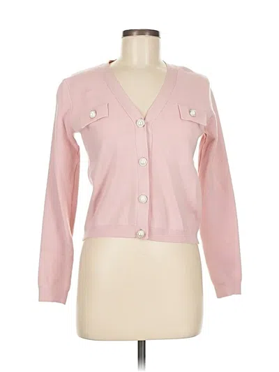 Pre-owned T Tahari Cardigan Sweater In Pink