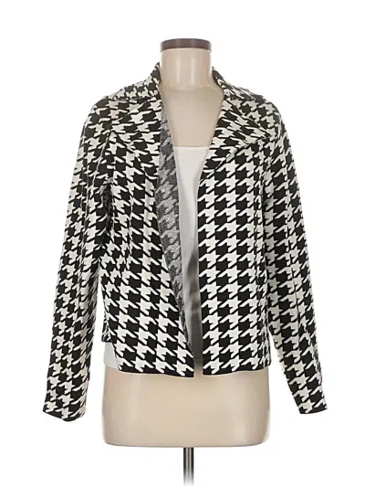 Pre-owned T Tahari Cardigan Sweater In Silver