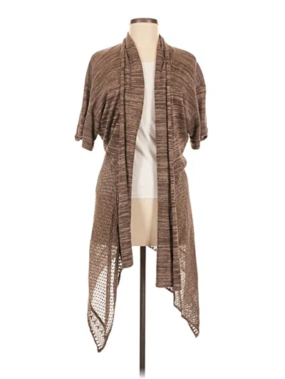 Pre-owned T Tahari Cardigan Sweater In Tan