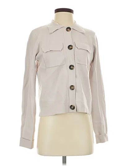 Pre-owned T Tahari Cardigan Sweater In Tan